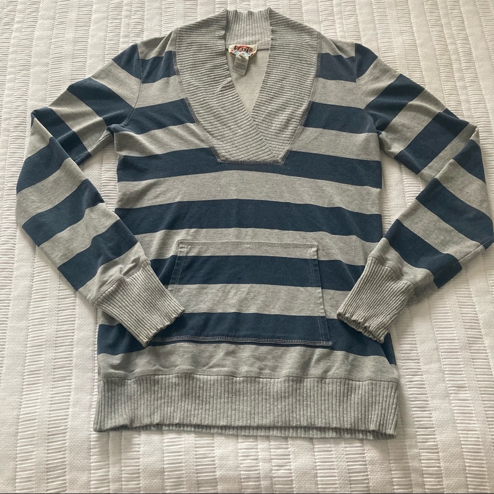 RARE Y2K Love from YaYa Striped Tunic Sweatshirt